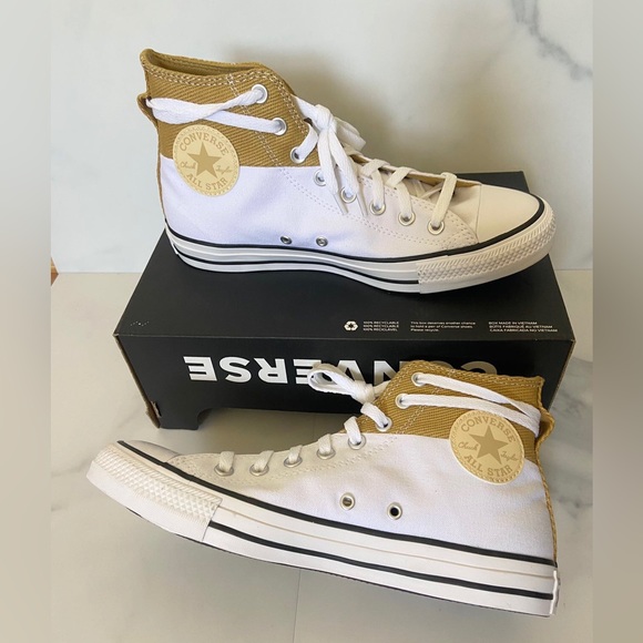 Converse Chuck Taylor All-Star Hi Crafted Patchwork Mens Shoes Size 8 - Picture 3 of 12